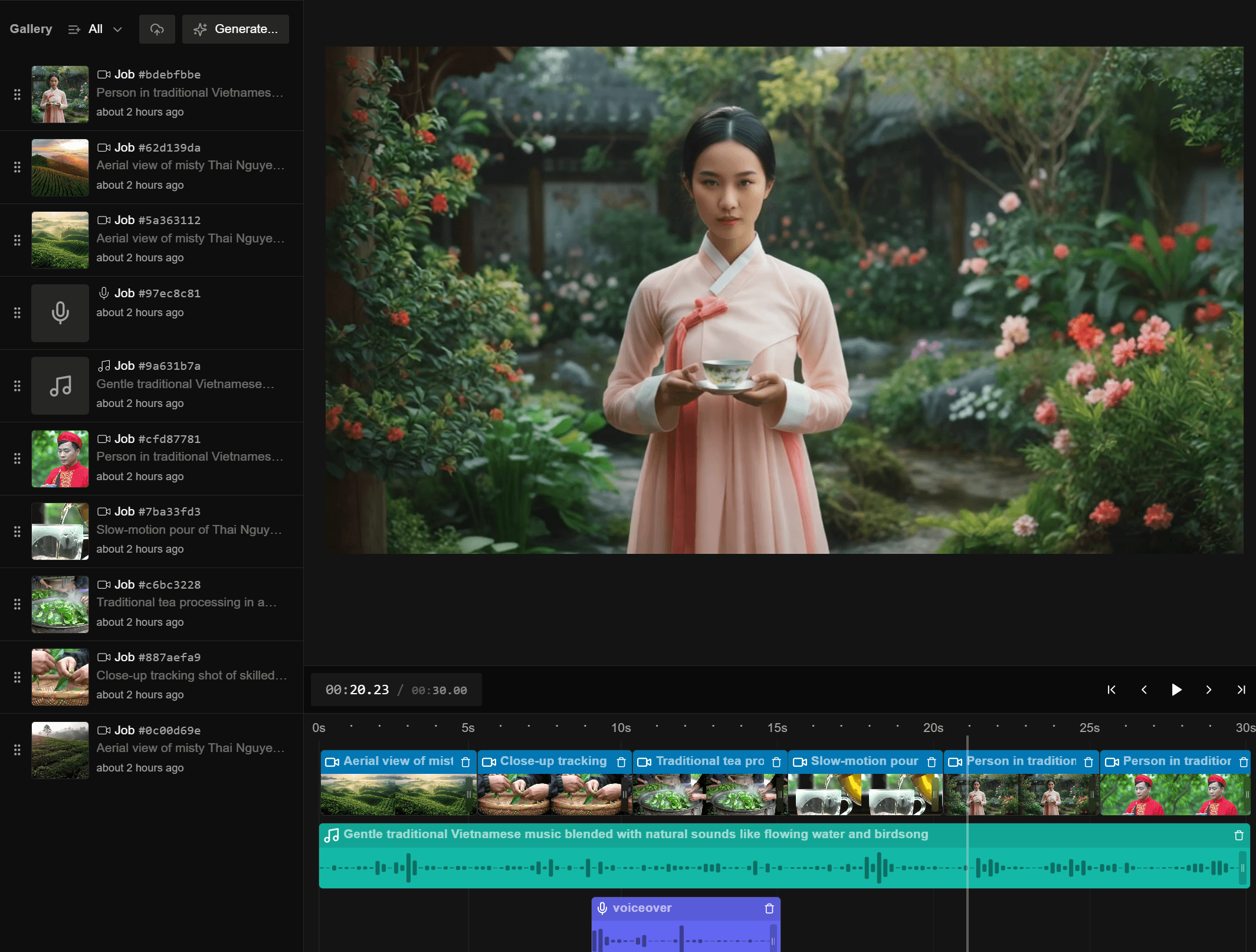 AI Image-Video Generator Interface